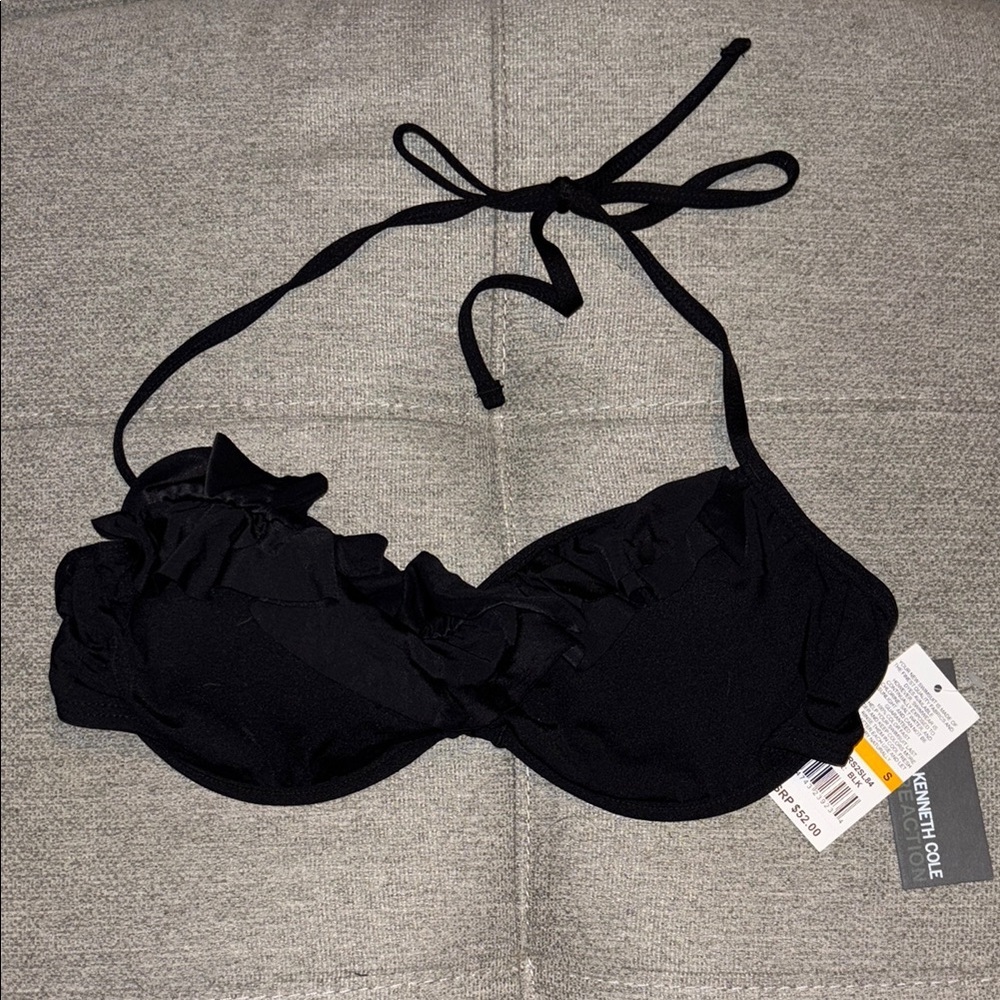 Kenneth Cole Reaction Black Bikini Top